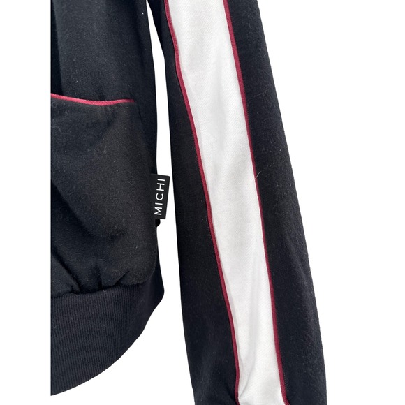 MICHI Black White Red Tracksuit Set Hoodie Joggers Athletic Athleisure Womens S - Picture 3 of 10